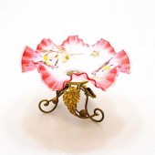 VICTORIAN ART CRANBERRY GLASS