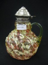 Victorian Art Glass Syrup Pitc