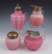 VICTORIAN ART GLASS SYRUP PITC