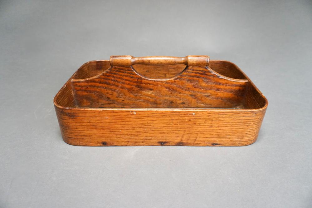 VICTORIAN ASH CUTLERY TRAY 13 X 8