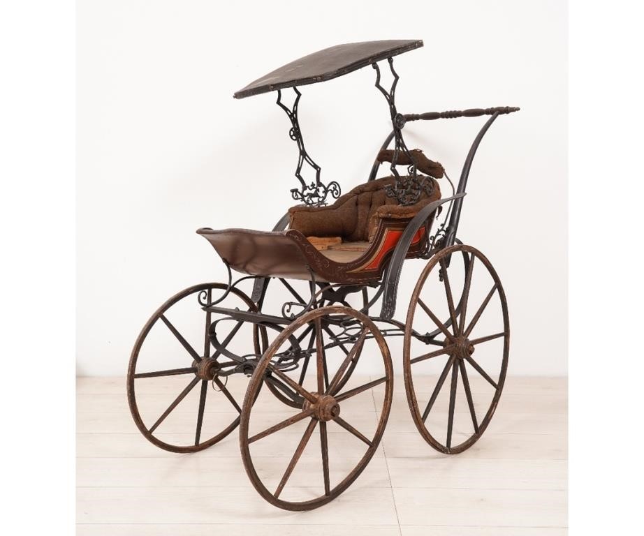 Victorian baby carriage with