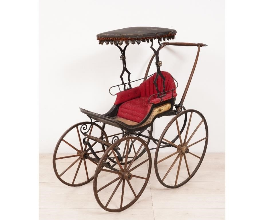 Victorian baby carriage with