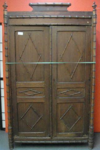 Victorian Bamboo 2 Door Armoire. As
