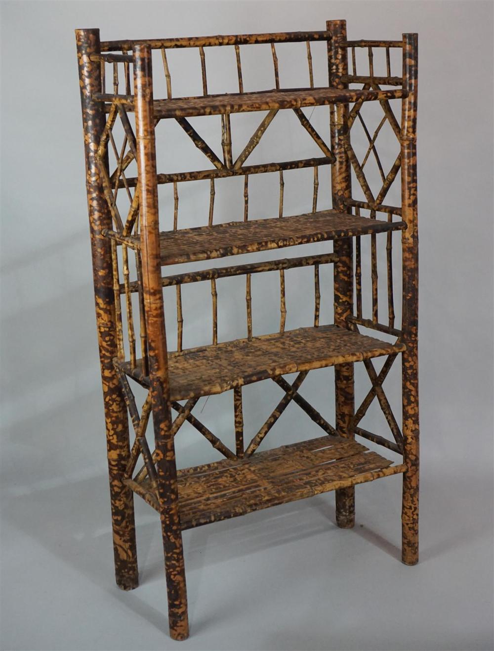 VICTORIAN BAMBOO BOOKSHELF
