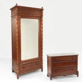 Victorian "Bamboo" Wardrobe &