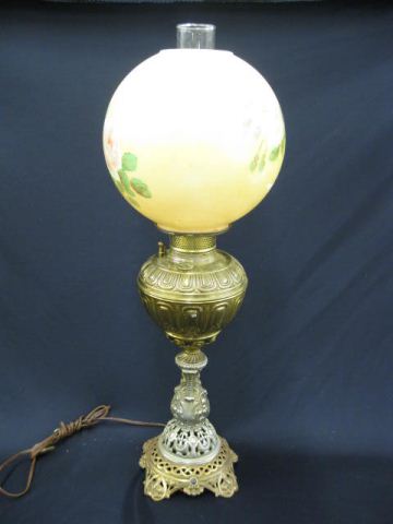 Victorian Banquet Lamp brass &