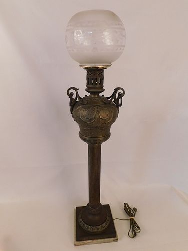 VICTORIAN BANQUET LAMP28 inch