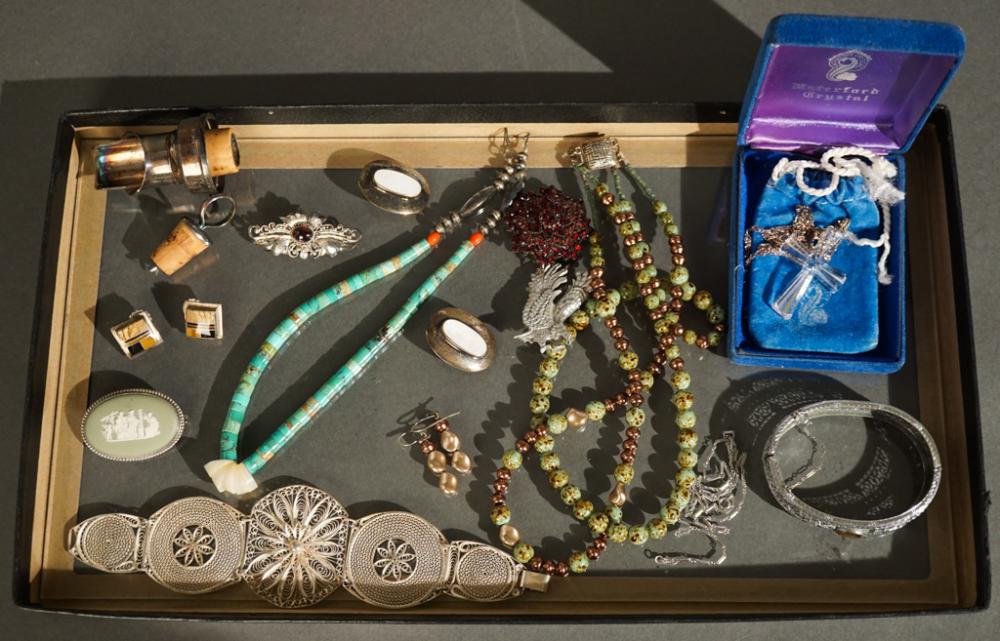 VICTORIAN BASE METAL AND GARNET
