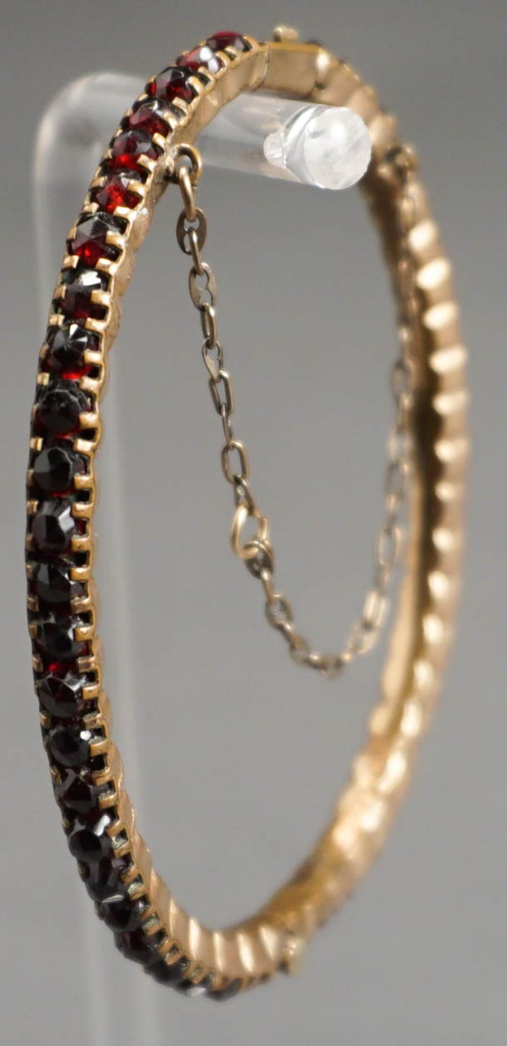 VICTORIAN BASE METAL AND GARNET
