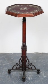 VICTORIAN BEADED OCTAGONAL TIL