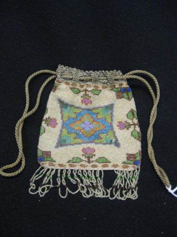 Victorian Beaded Purse drawstring