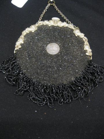 Victorian Beaded Purse metalwork