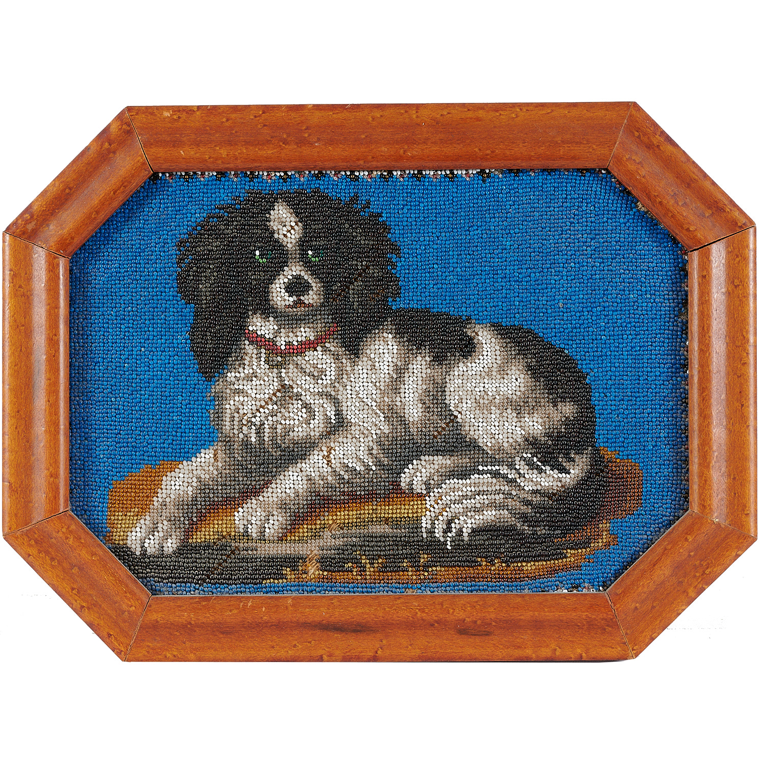 VICTORIAN BEADWORK PICTURE OF A