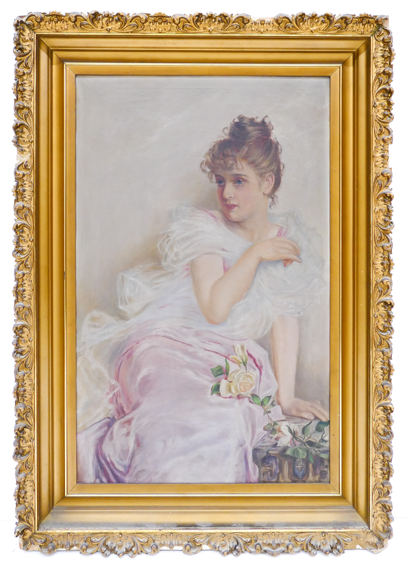 Victorian Beauty with Rose Oil on