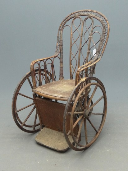 Victorian bentwood wheelchair. 45''