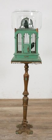 VICTORIAN BIRD CAGE AND FISHBO