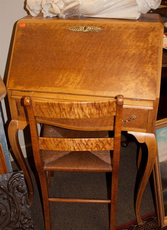 Victorian bird's-eye maple lady's