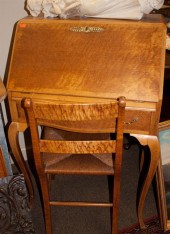 Victorian bird's-eye maple lad