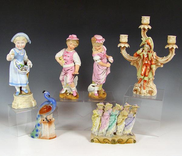 VICTORIAN BISQUE FIGURES: