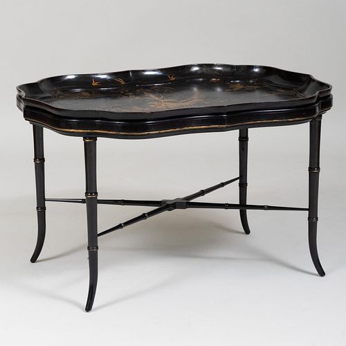 VICTORIAN BLACK LACQUER AND