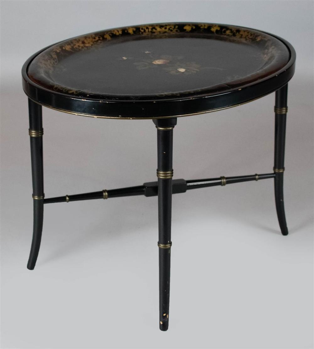 VICTORIAN BLACK LACQUERED PAPIER