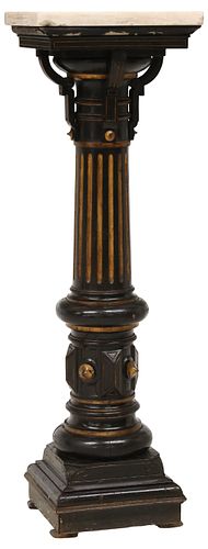 VICTORIAN BLACK-PAINTED &AMP;