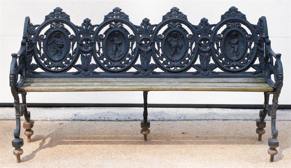 VICTORIAN BLACK PAINTED CAST IRON