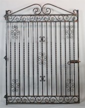 VICTORIAN BLACK PAINTED WROUGH