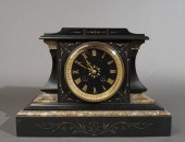 VICTORIAN BLACK SLATE AND MARB