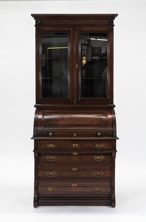 VICTORIAN BLACK WALNUT & BURL