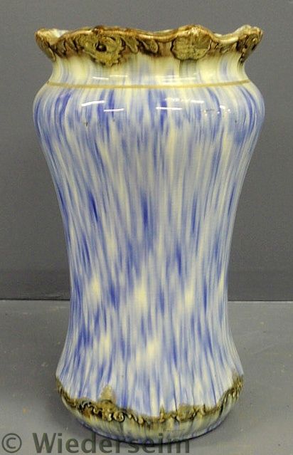 Victorian blue ceramic umbrella