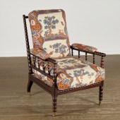 VICTORIAN BOBBIN-TURNED ARMCHA