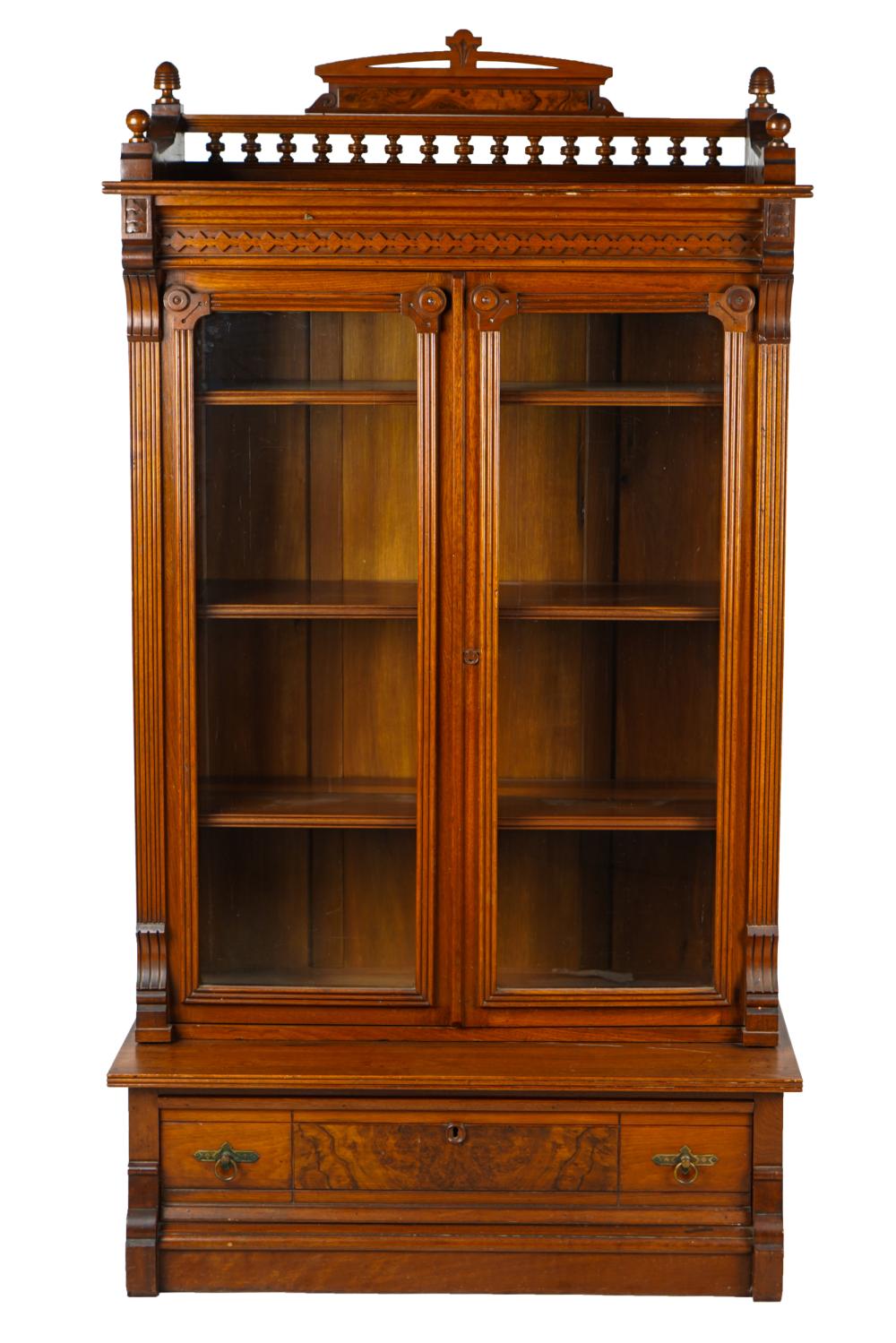 VICTORIAN BOOKCASEthe doors opening