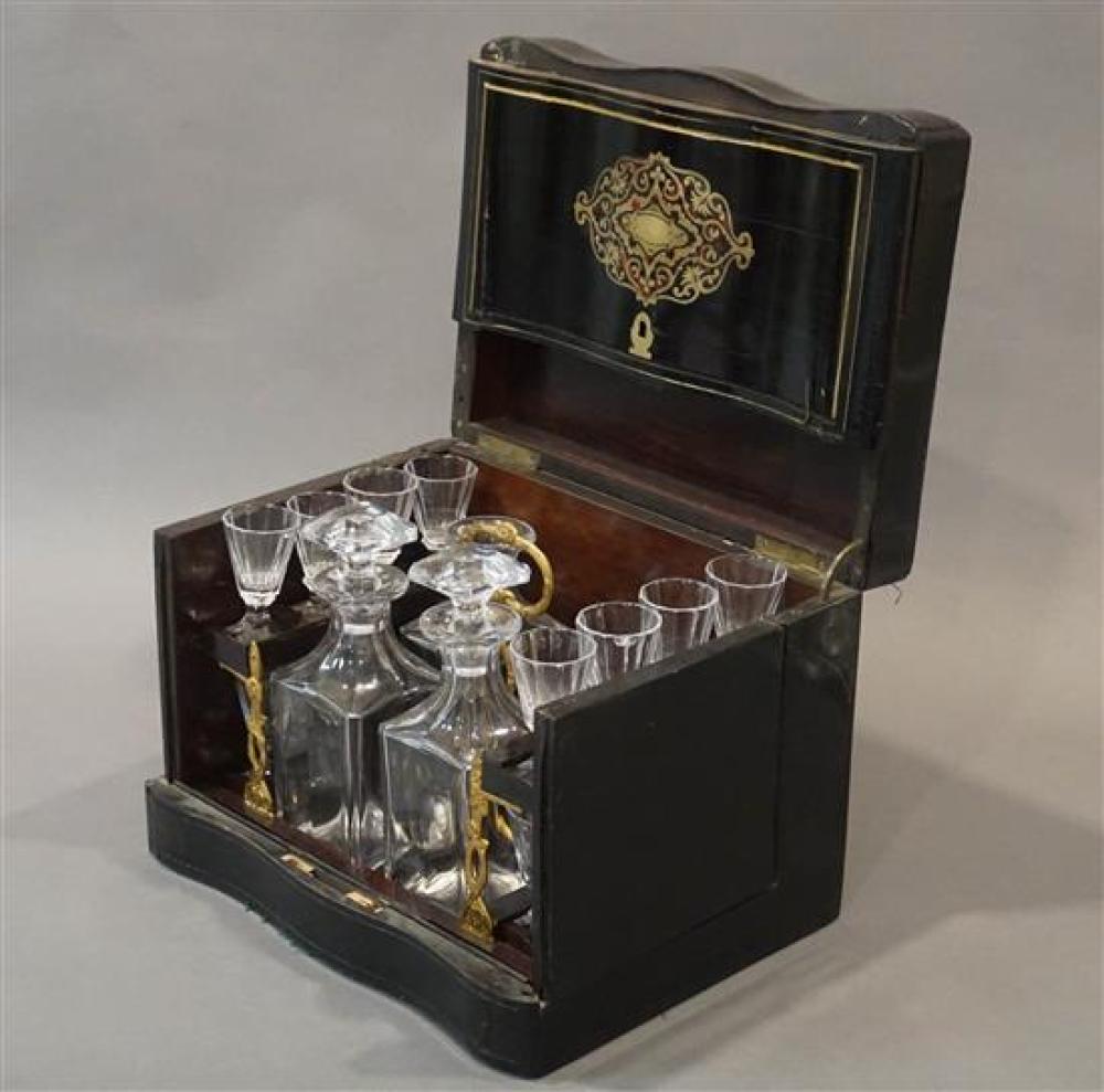 VICTORIAN BRASS AND BOULLE INLAID