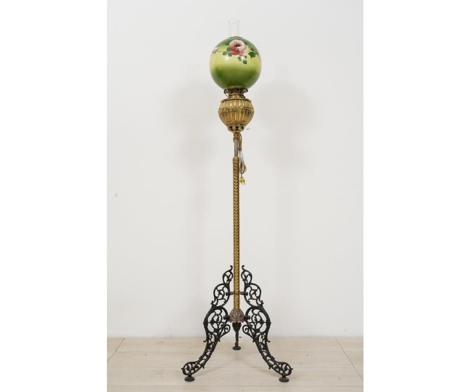 Victorian brass and iron piano