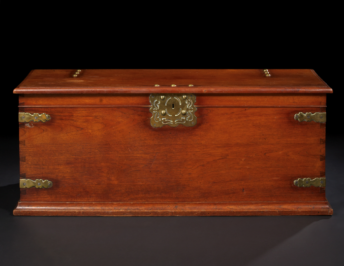 Victorian Brass-Bound Mahogany