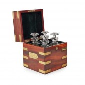 VICTORIAN BRASS BOUND MAHOGANY