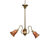 VICTORIAN BRASS CHANDELIER<br>