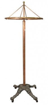 VICTORIAN BRASS CLOTHING RACK,