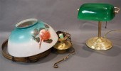 VICTORIAN BRASS DECORATED GLAS