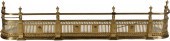 VICTORIAN BRASS FIRE FENDER, 1