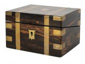 VICTORIAN BRASS-INLAID COROMAN