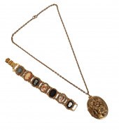 VICTORIAN BRASS LOCKET PENDANT