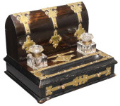 VICTORIAN BRASS-MOUNTED COROMA