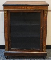 VICTORIAN BRASS MOUNTED ROSEWO