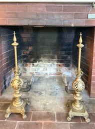 Victorian brass oil lamp bases