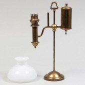 VICTORIAN BRASS STUDENT LAMPWi