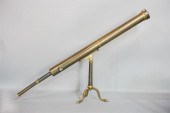 VICTORIAN BRASS TELESCOPE ON S