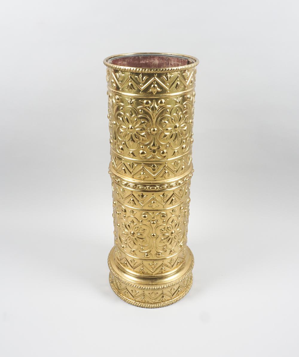 VICTORIAN BRASS UMBRELLA STAND