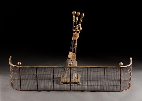 Victorian brass wrought iron and